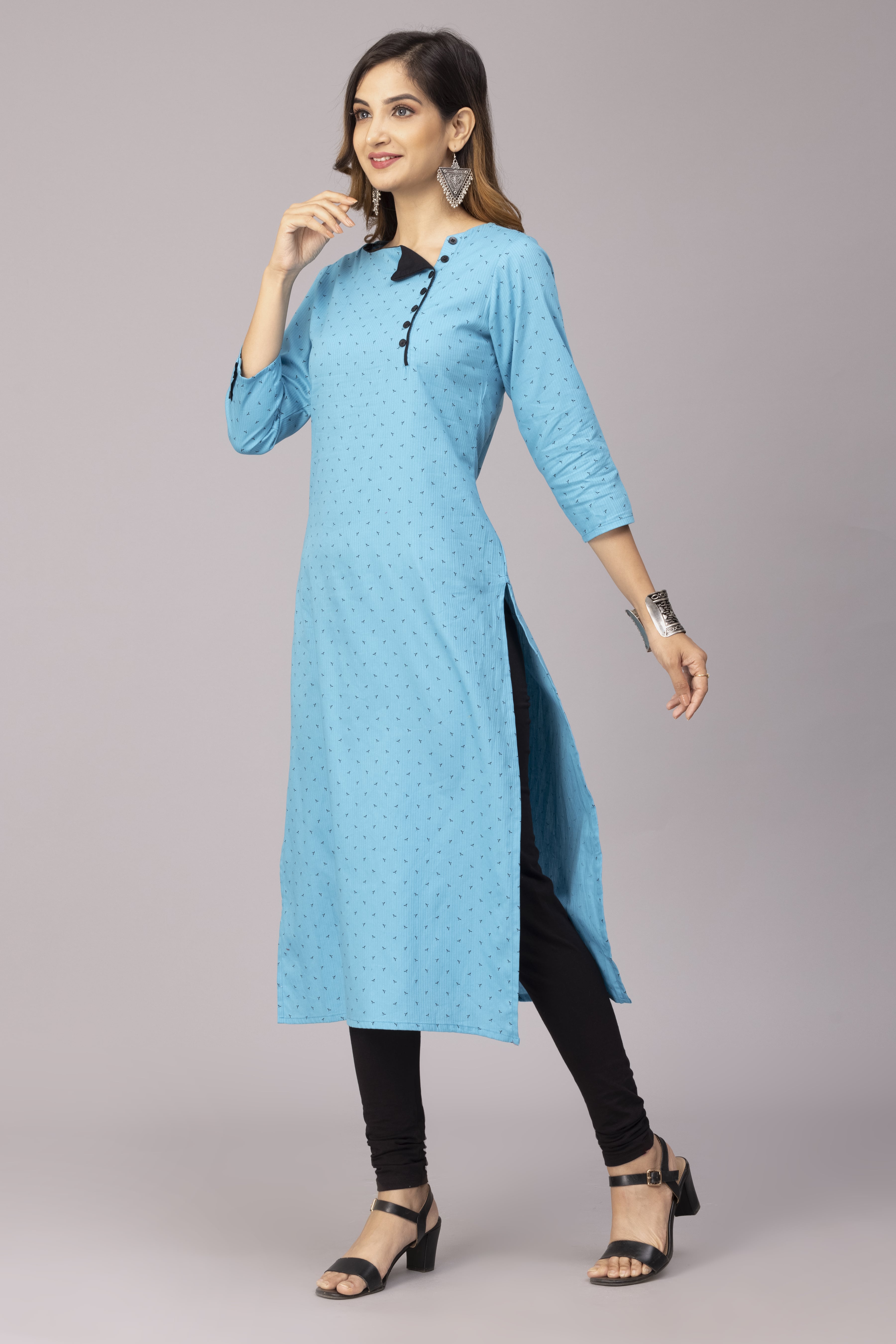 Ankle Length Straight Kurti Online Discounted