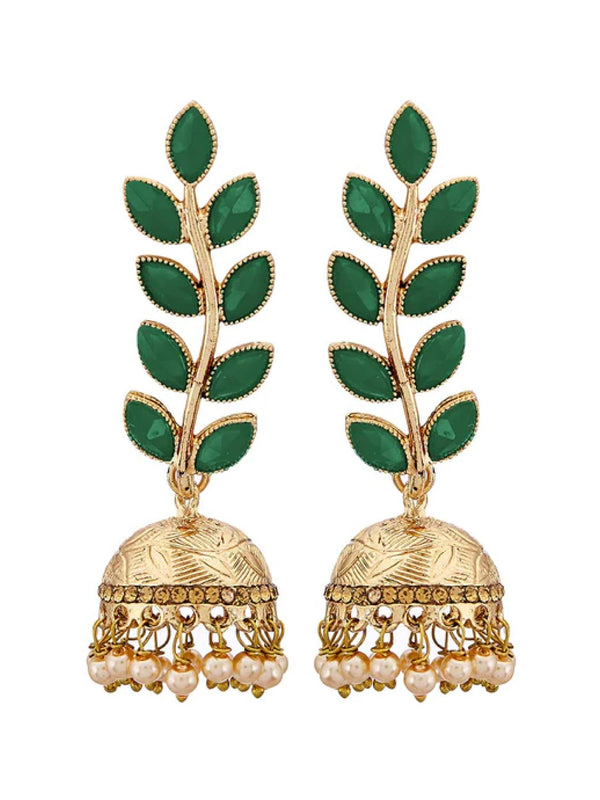 Antique Rhodium Plated Dangler and Jhumka styled Earrings