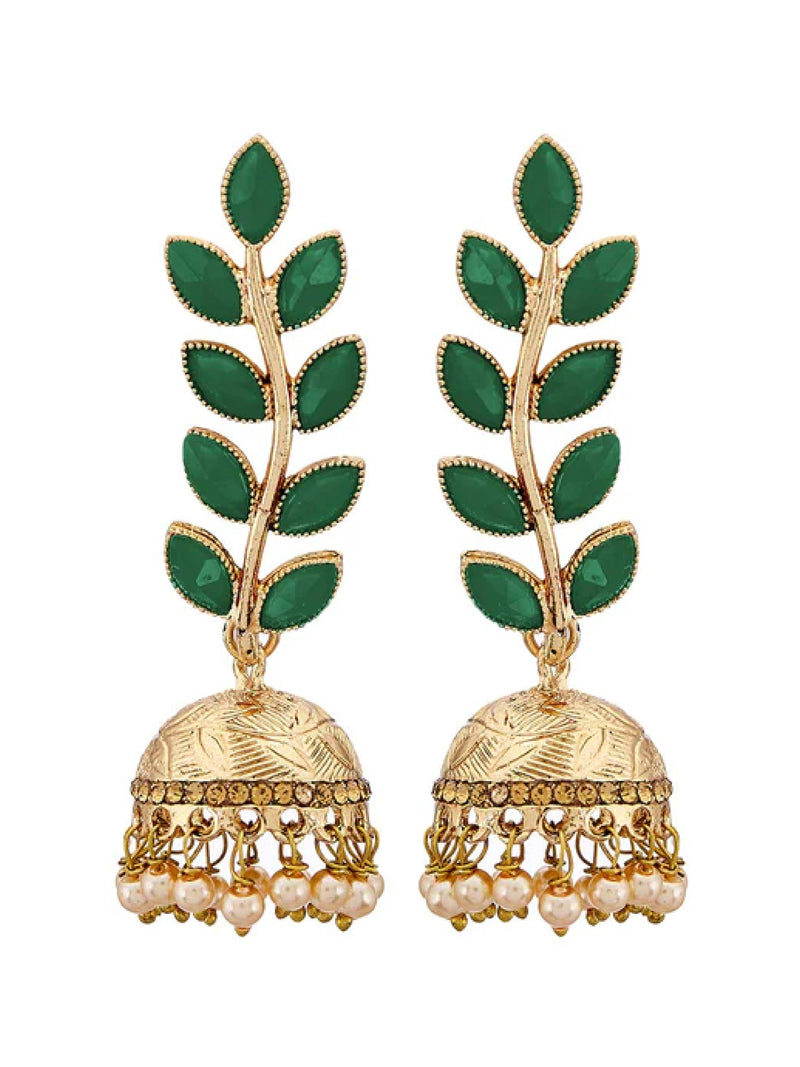 Antique Rhodium Plated Dangler and Jhumka styled Earrings