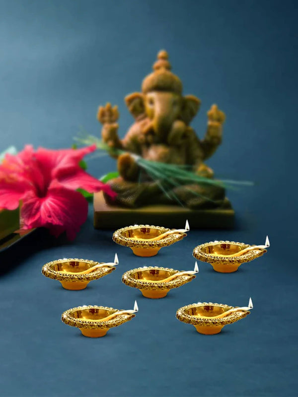 Brass Dhan Kuber Diya for Daily Puja & Festival 180g