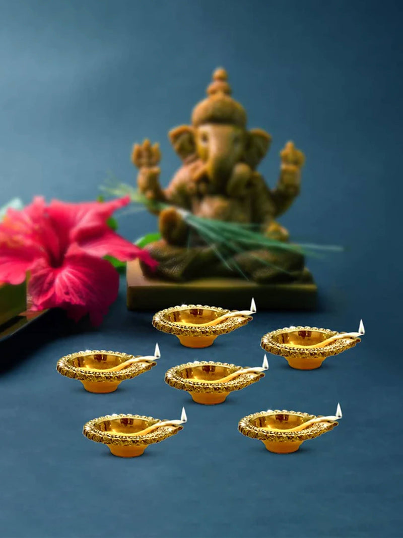 Brass Dhan Kuber Diya for Daily Puja & Festival 180g