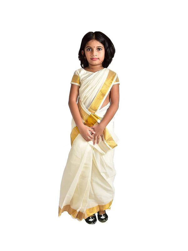 Kerala Sari for Kids (8-9 Year)