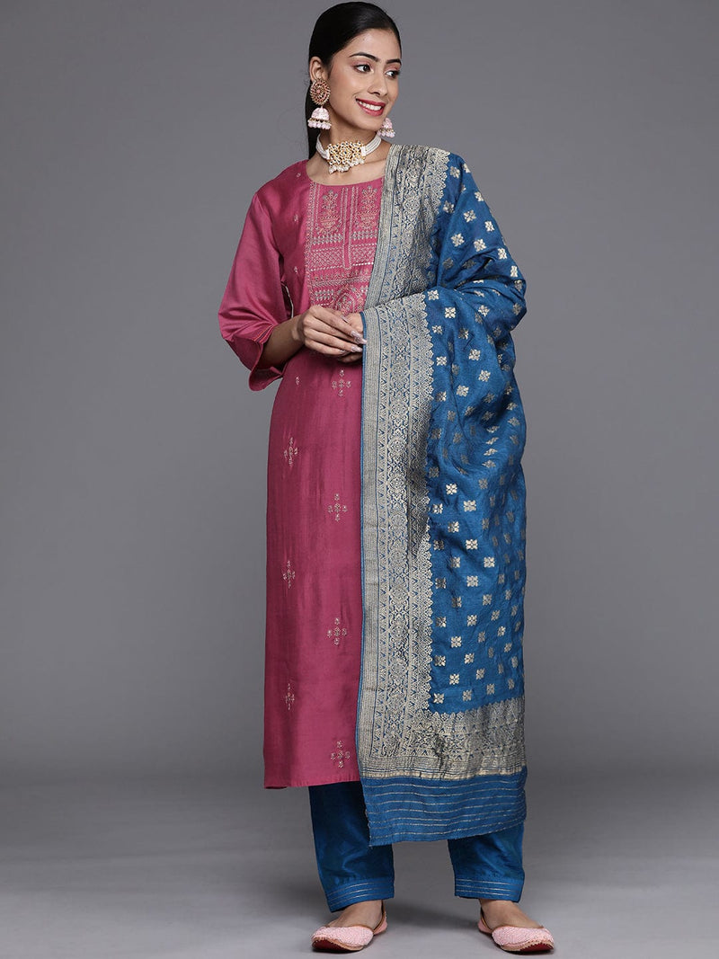 shop delicate zari resham embroidery paired pant banarasi dupatta