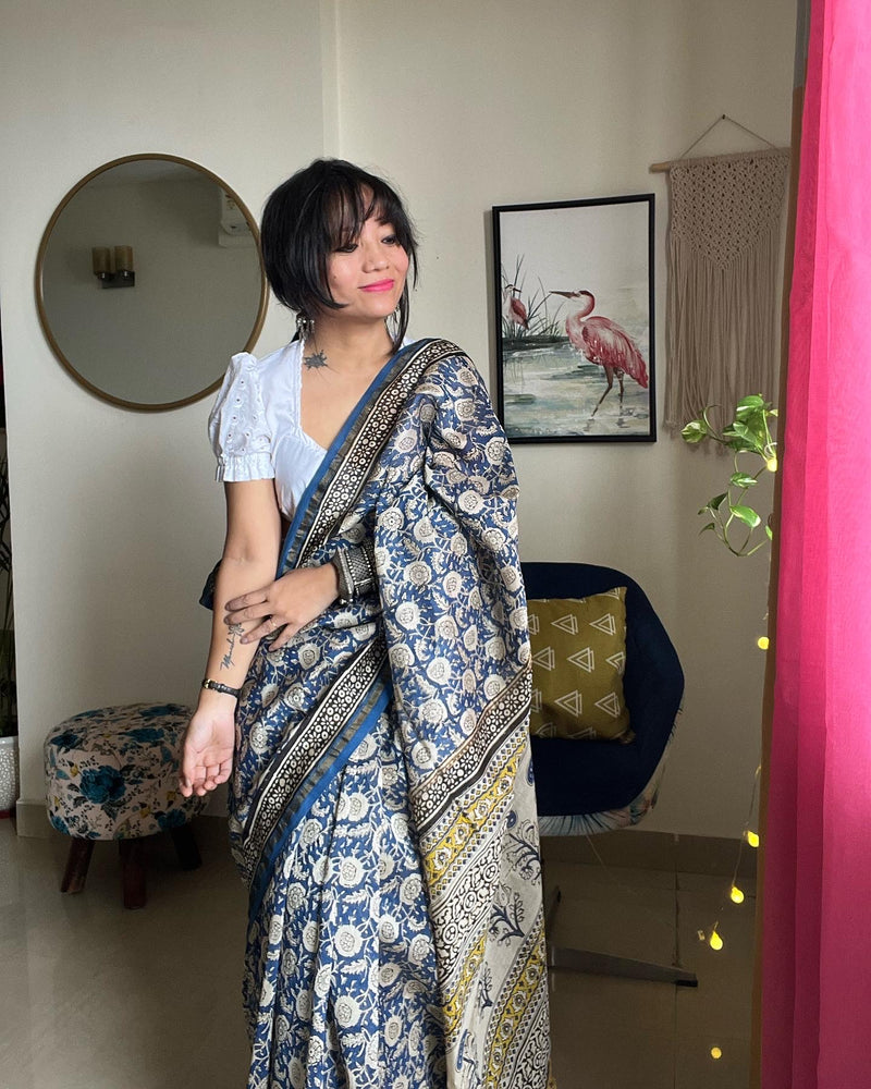 best chanderi silk cotton saree with zari border