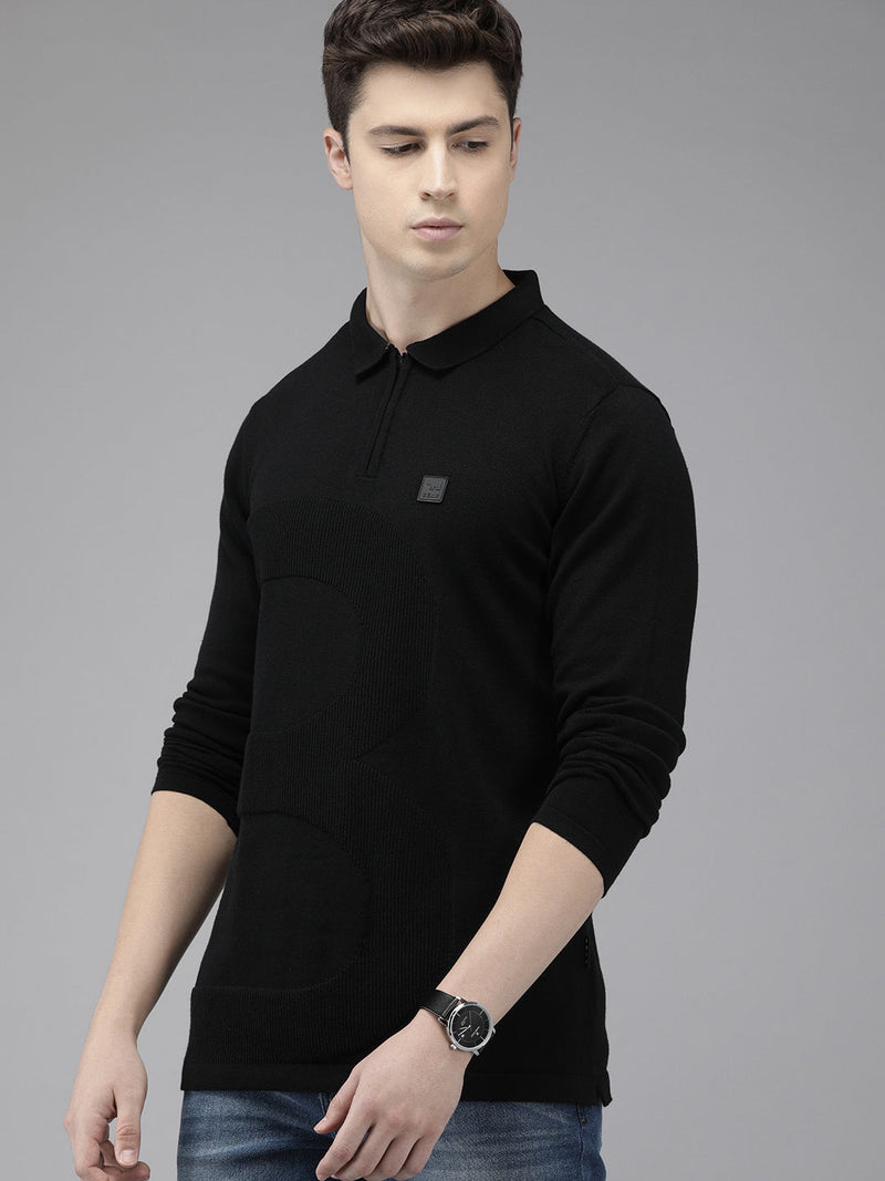 buy favi ardor edition black slim fit pure cotton t-shirt