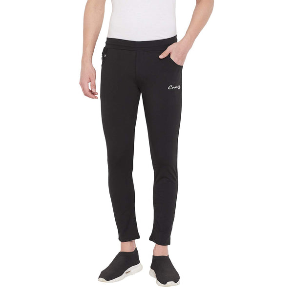 camey black dry fit sporty active track pant