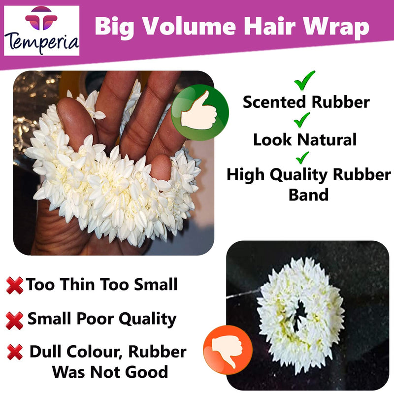 Hair Flower Scented Mogra Gajra Rubber Band Buy