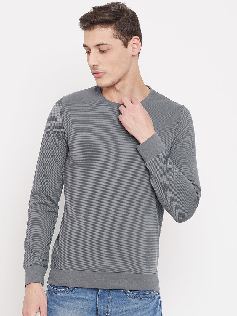 camey sweatshirts men online full sleeve solid grey