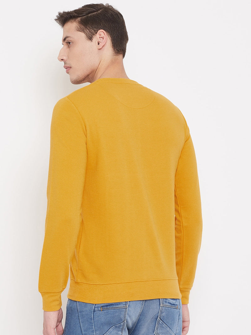 sweatshirts men online full sleeve solid lemon camey