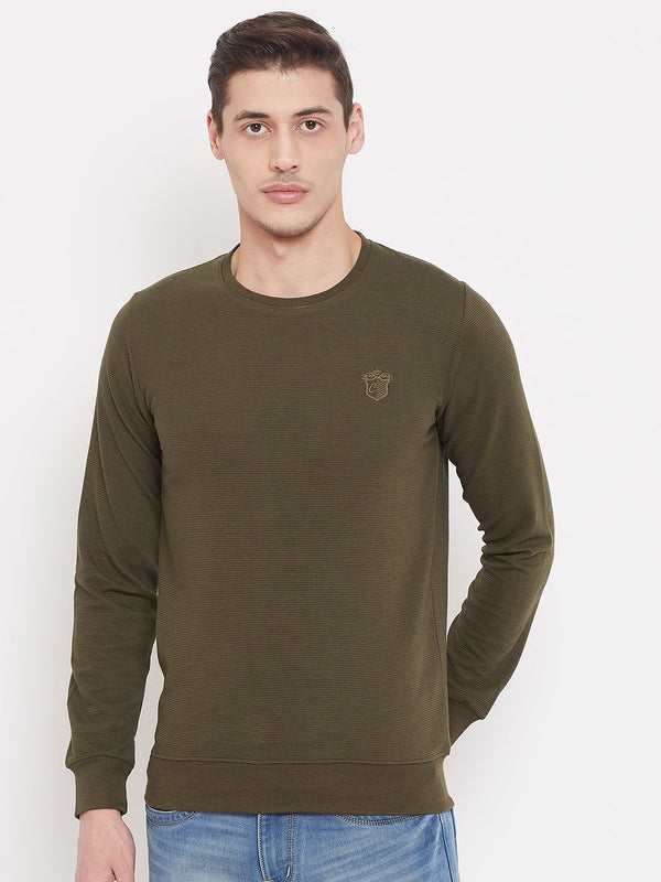 camey sweatshirts men online full sleeve solid olive