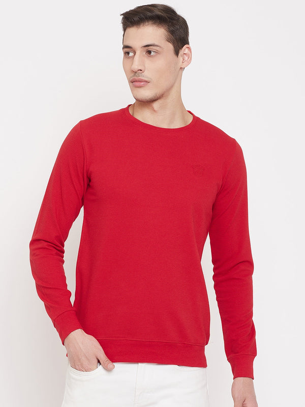 camey sweatshirts men online full sleeve solid red