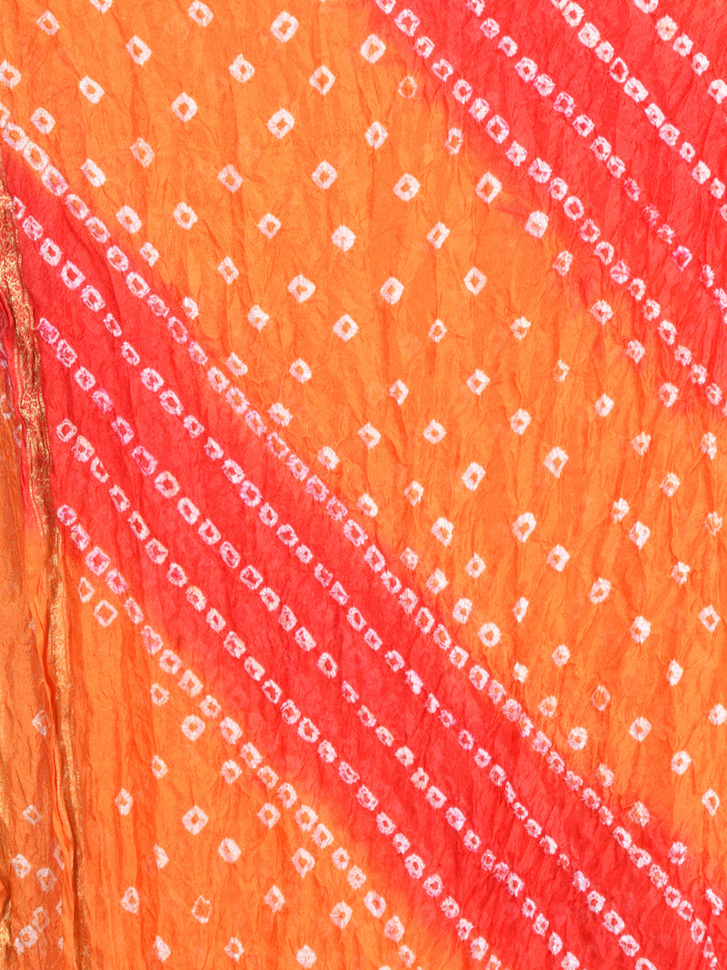 Silk Bandhej Multi Color Color Dupatta