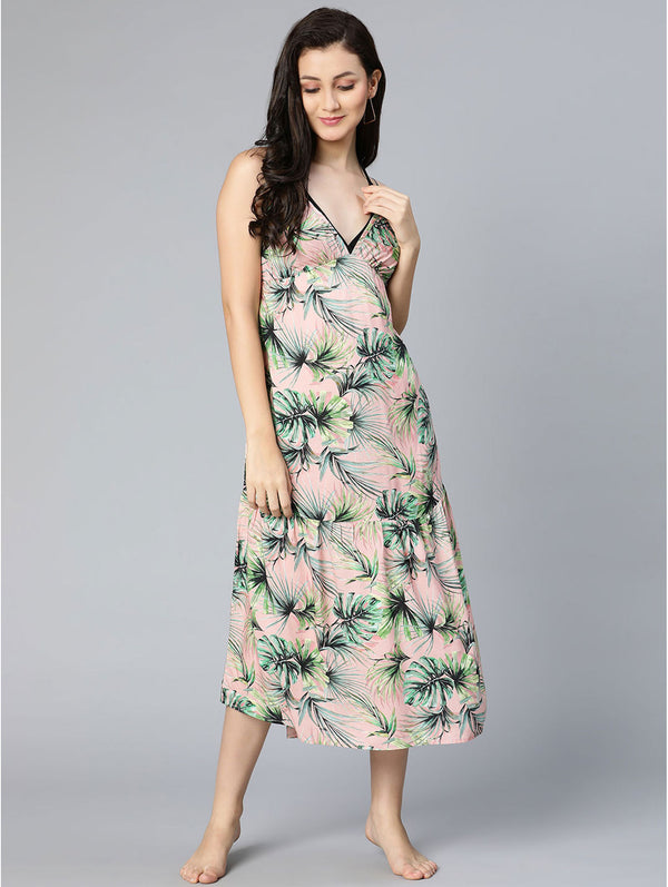 buy new color floral printed shoulder strap beachwear dress