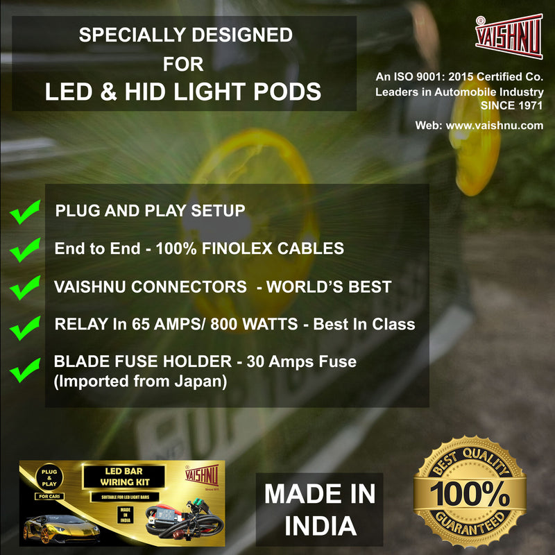 High Power Hid Auxiliary Lights (Yellow/Amber Lens Combo)