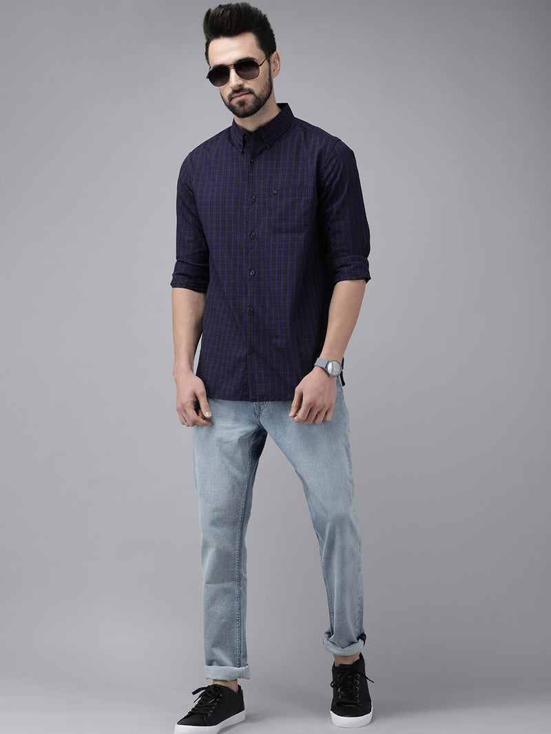acura checkered button-down casual shirt thebearhouse