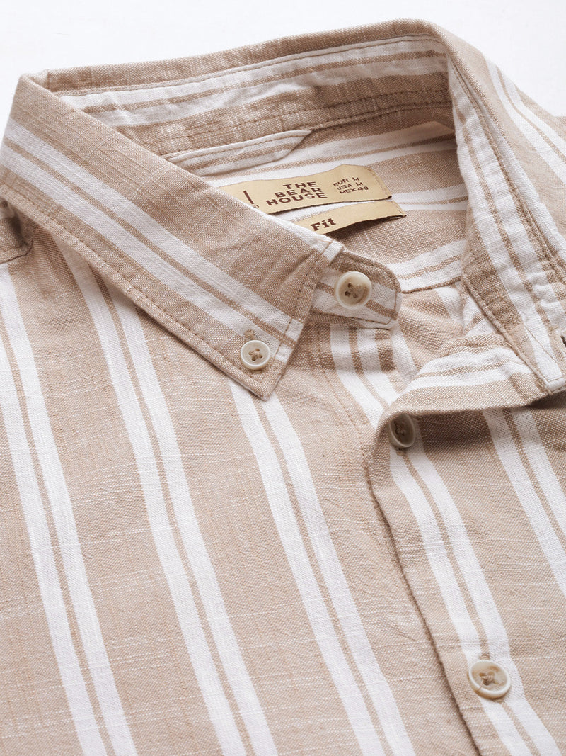 biscoti striped button-down casual shirt men shopping