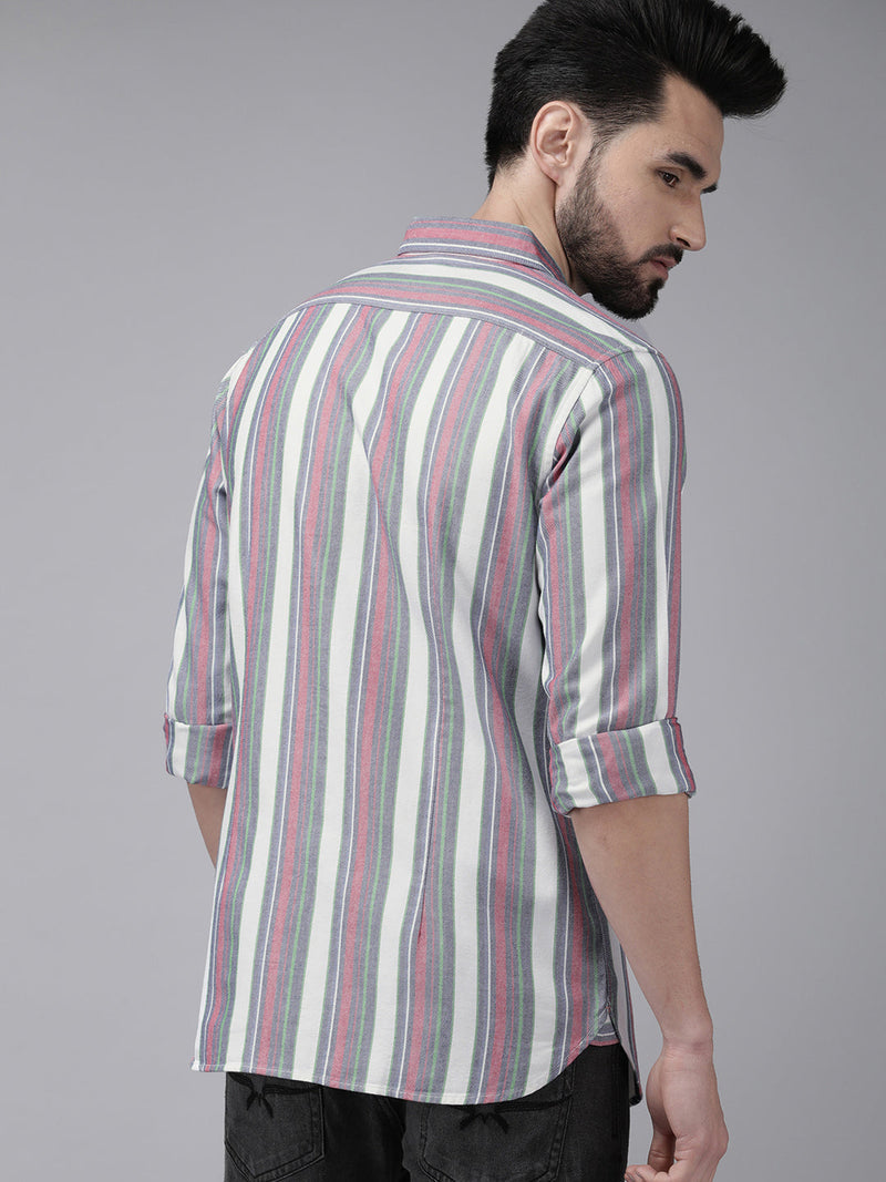 ludlow men striped button-down casual shirt