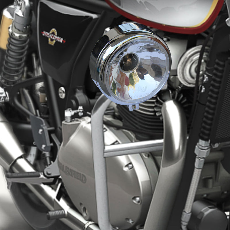 Retro Fog Lights 5.5 Inch (Chrome Edition) For Royal Enfield Bikes