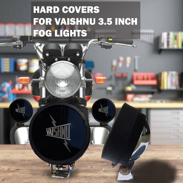 Hard Covers for Vaishnu 3.5 Inch Fog Lights (Halogen) - Pack of 2 PCS