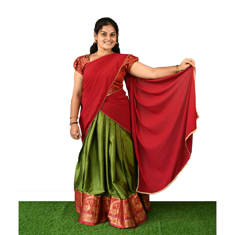 Traditional Half Saree For Women
