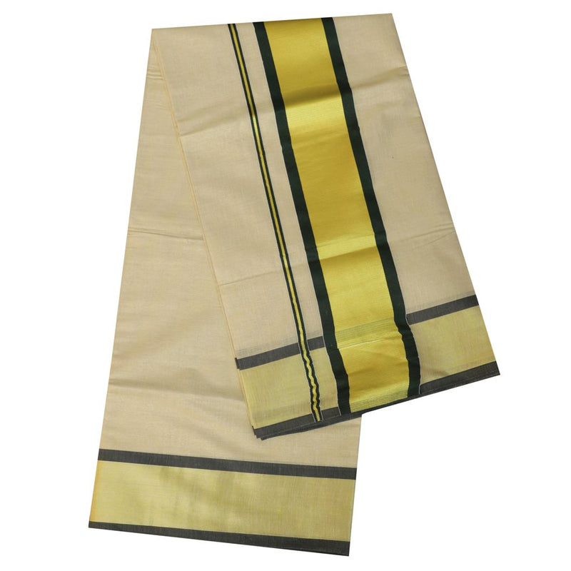 Traditional Golden Tissue Kerala Saree