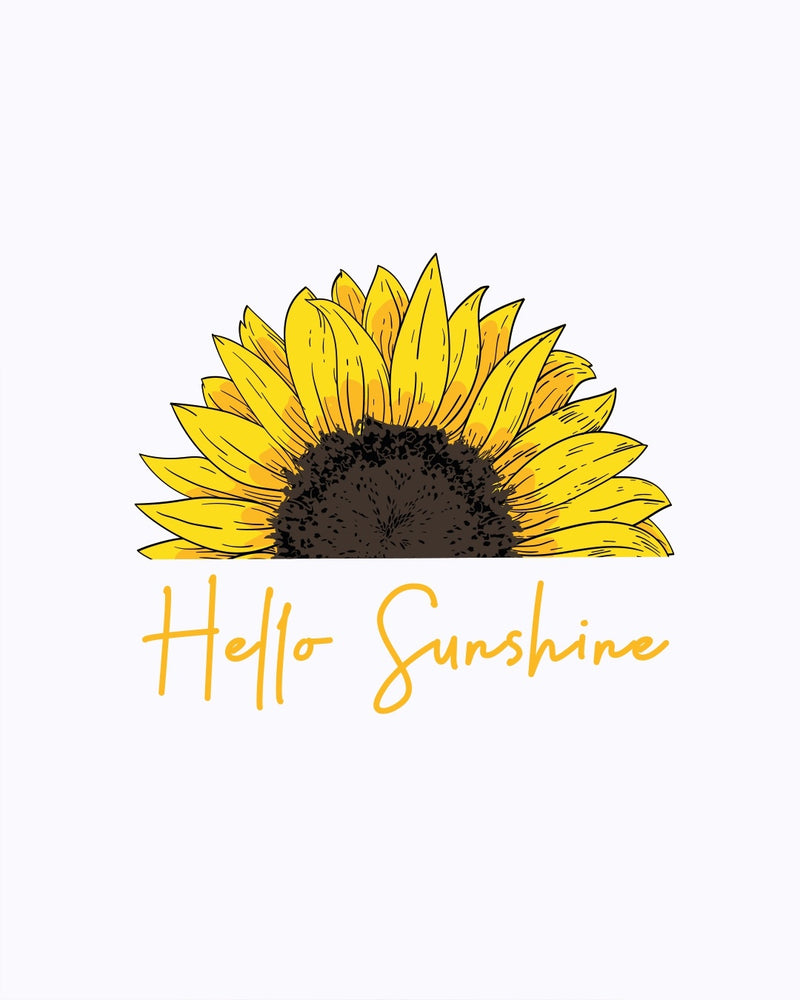 Women Hello Sunshine Half Sleeve T-shirt