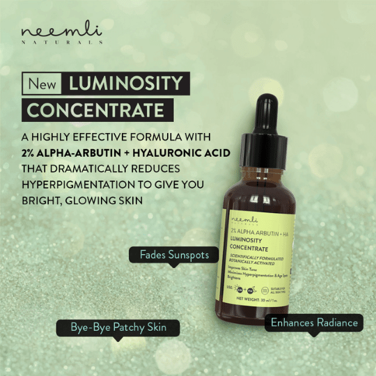 2% Alpha Arbutin + Hyaluronic Acid (Pigmentation And Brightening ) Luminosity Concentrate (15ml)