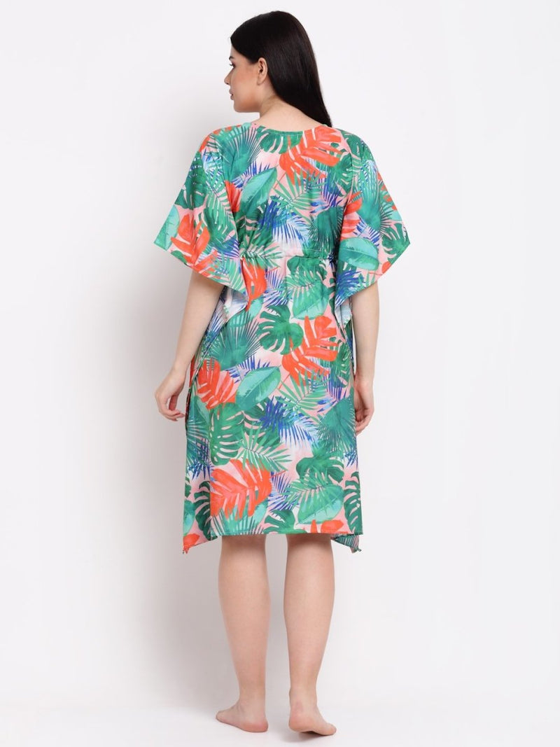 Tropical Kaftan Dress