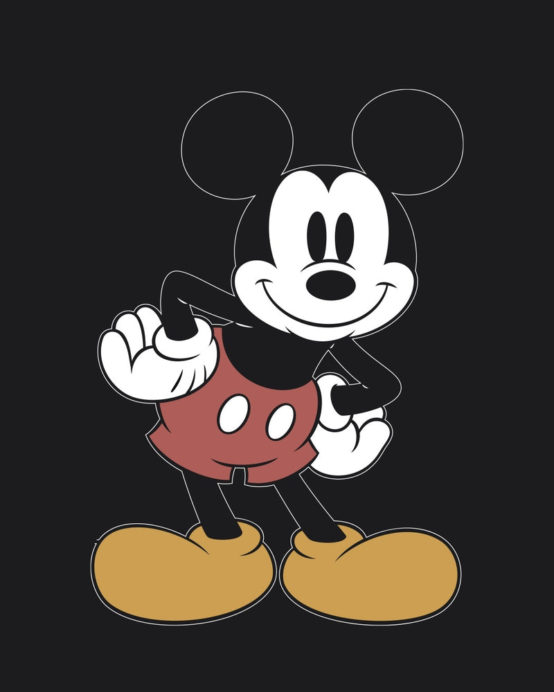 Women Disney Merchandise Women's Black Mickey T-shirt