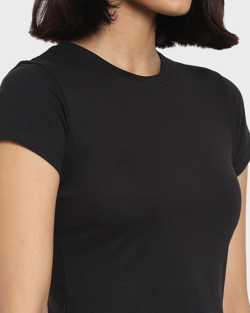 Women Black T-shirt