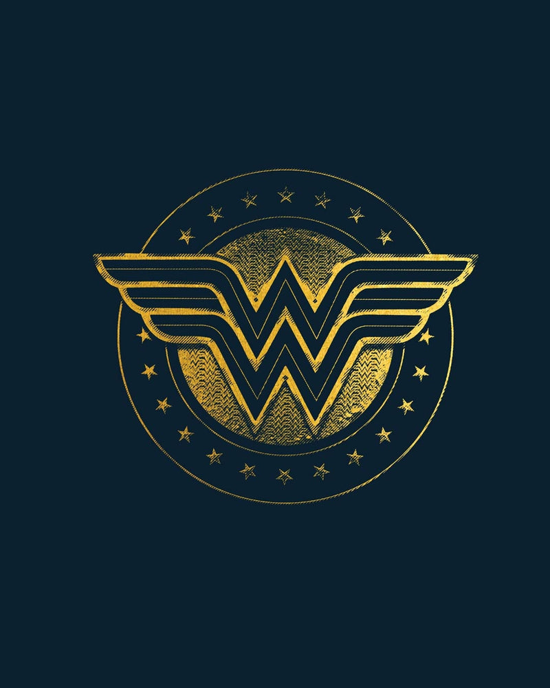 Women Dc Comics Merchandise Women's Blue Wonder Woman Slim Fit T-shirt