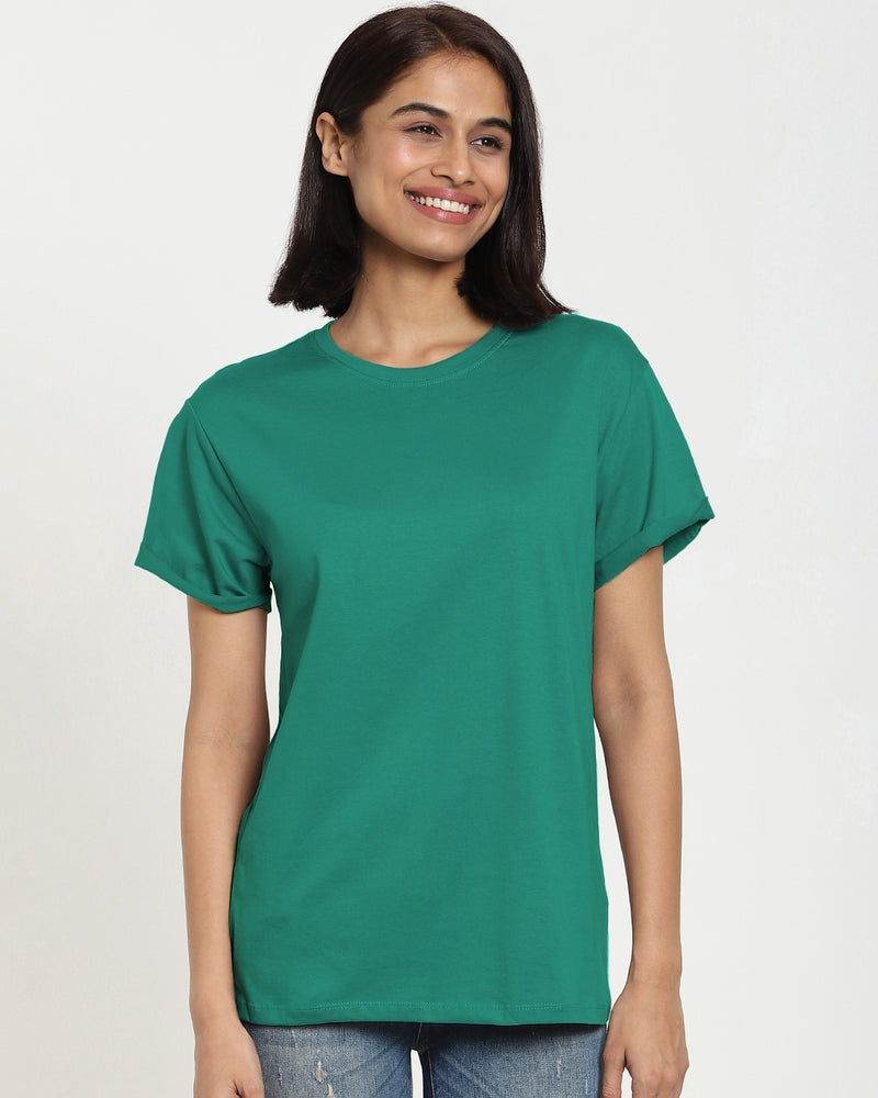 Women Green T-shirt