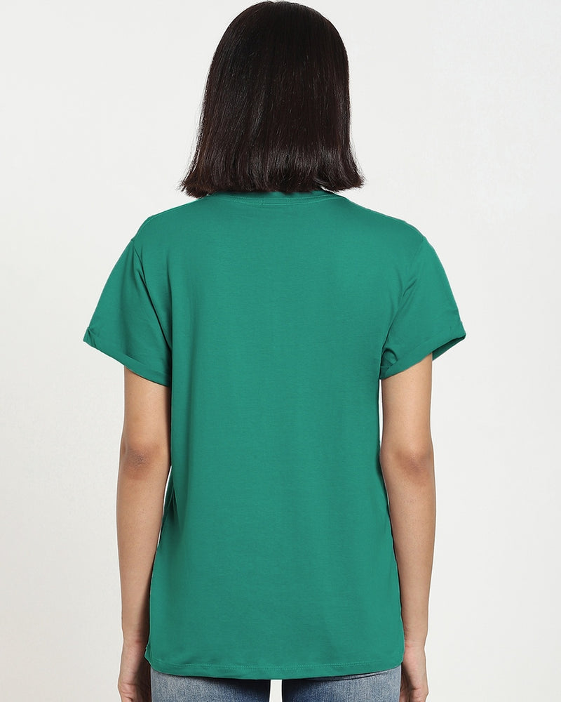 Women Green T-shirt