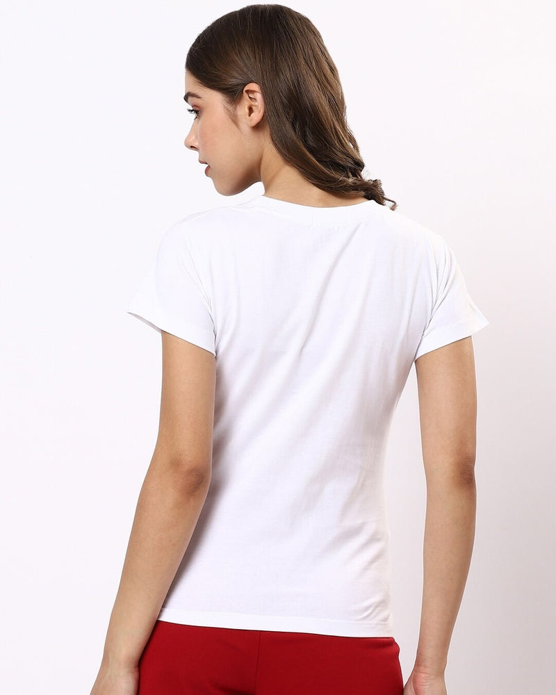 best women friends logo white t-shirt