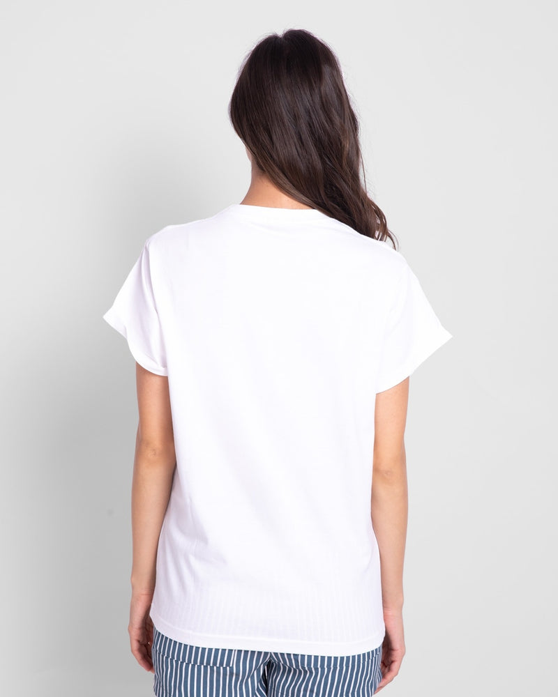 Women White One of a Find Boyfriend T-shirt